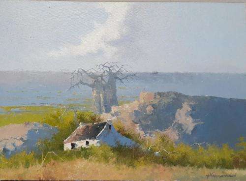 Neil janse van NIevenhuizen SIGNED oil on canvas on board 35 x 25 cm