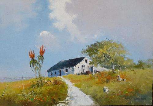 Neil janse van NIevenhuizen SIGNED oil on canvas on board 35 x 25 cm