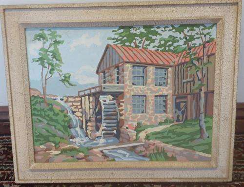 VINTAGE JAPANESE OIL PAIMTING 40 X 30 CM