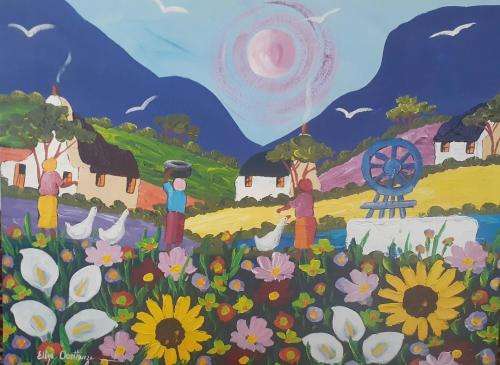 ELIZE OOSTHUIZEN 48 X 37 CM OIL ON CANVAS ON BOARD