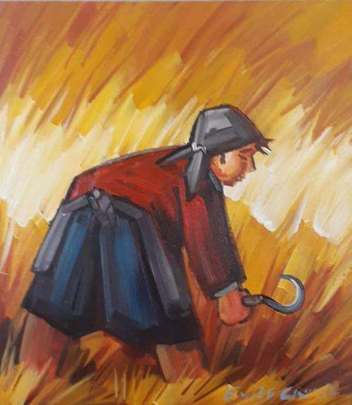 EMILE CRONJE  OIL ON BOARD