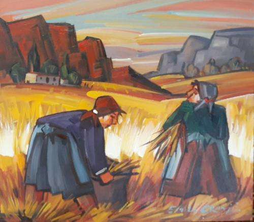 EMILE CRONJE 30 X 34.5 CM OIL ON BOARD