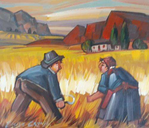 EMILE CRONJE 30 X 34.5 CM OIL ON BOARD