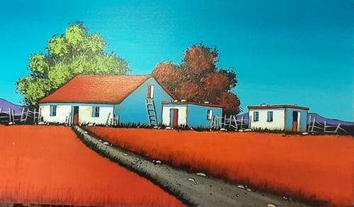 MARIANA CRONJE PAINTING 38 X 22 CM