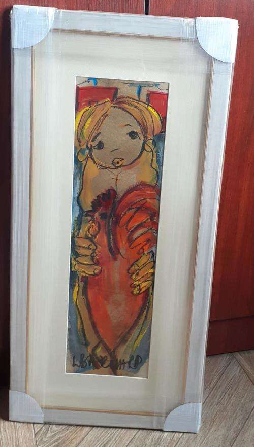 LYNETTE BARNARD MIXED MEDIA 14 X 50 CM