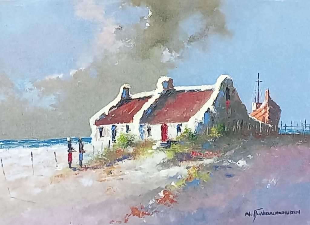 Neil janse  Van Nieuwenhuizen Oil on Canvas on Board 40.5 x 30 CM