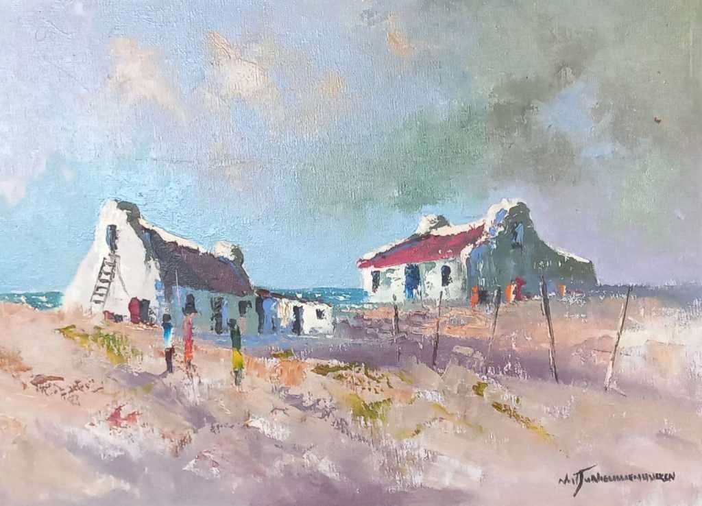 Neil janse  Van Nieuwenhuizen Oil on Canvas on Board 40  x 30 CM