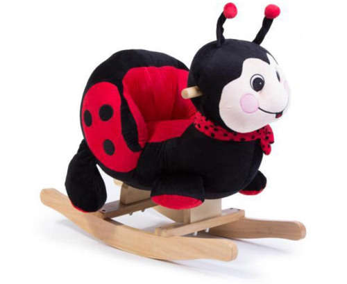 2-in-1 Plush Animal Rocker/Ride-on - Ladybug