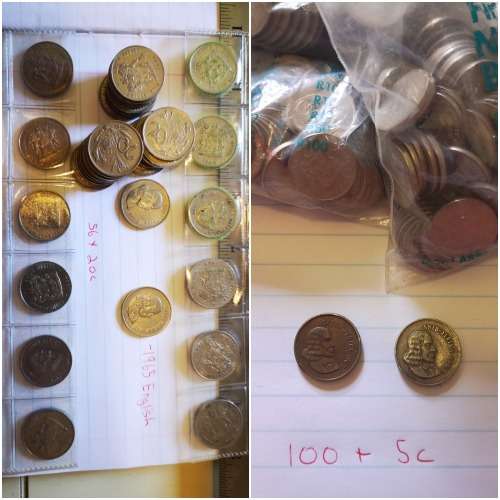 Assorted south African coins