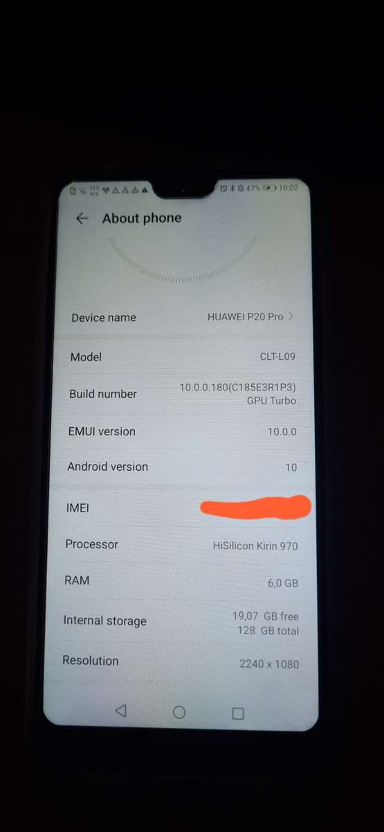 Huawei P20 PRO 128Gb (read description )