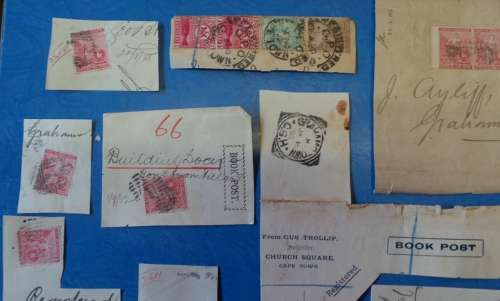 USED CAPE OF GOOD HOPE STAMPS ON PAPER