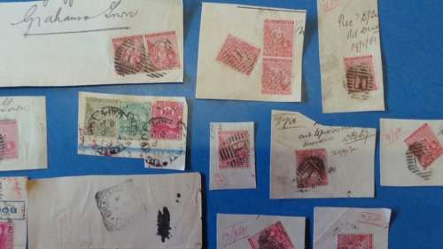 USED CAPE OF GOOD HOPE STAMPS ON PAPER