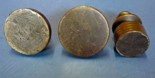3 x VINTAGE BRASS WEIGHTS