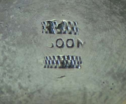 VINTAGE -  POSSIBLY GERMAN 800 SILVER SHOT GLASS. PLEASE READ CAREFULLY