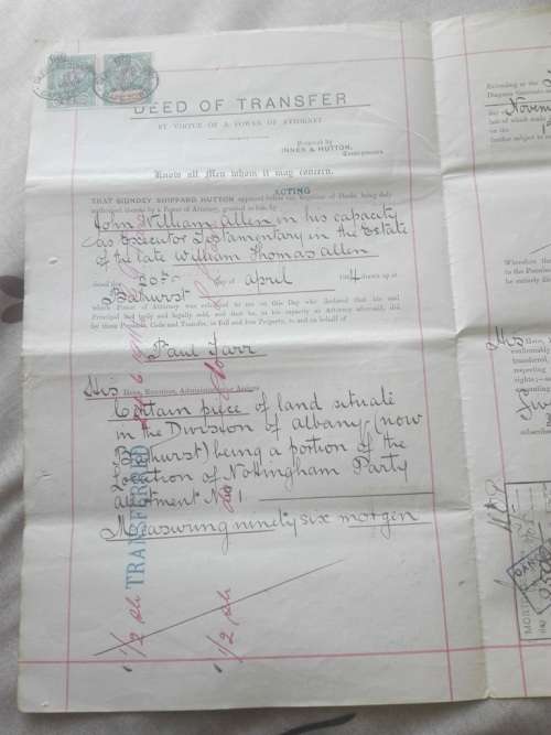 CAPE HOPE REVENUE x 2 ON DEED - 1904