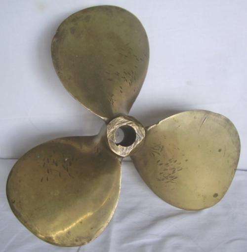 HEAVY BRASS BOAT PROPELLER