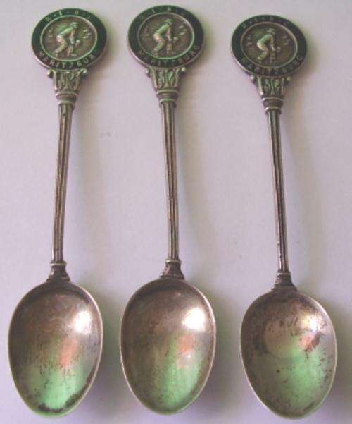 3 X HALLMARKED SILVER TEASPOONS - R.I.B.C. MARITZBURG