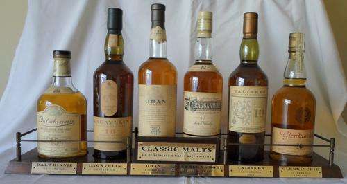 CLASSIC MALTS - SIX OF SCOTLAND'S FINEST MALT WHISKIES - 6 BOTTLES