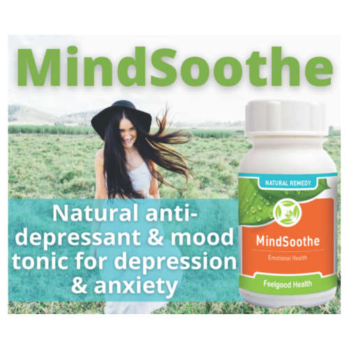 Feelgood Health MindSootheNatural Mood Tonic For Depression - 90 Veg Capsules