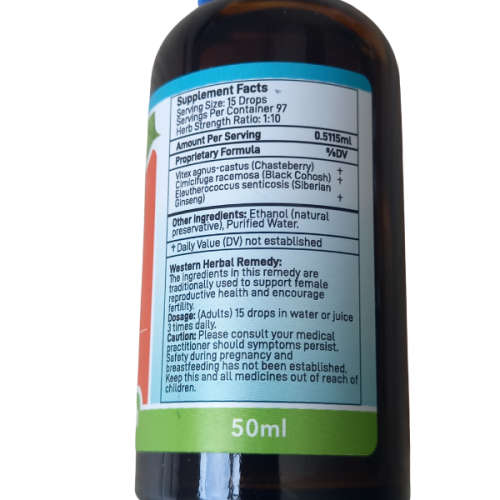 Feelgood Health Fertile XX Natural Fertility Herb Remedy - 50ml Drops