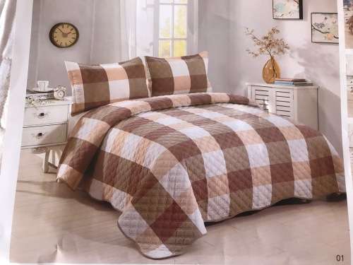 100% cotton material !!!Clearance 3 Piece KING Quilt Set