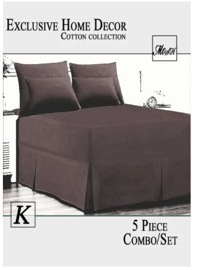 5 Piece sheets sets ( available King, Queen and Double)
