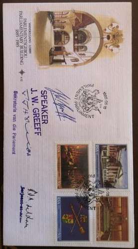 SIGNED PARLIMENT COVER