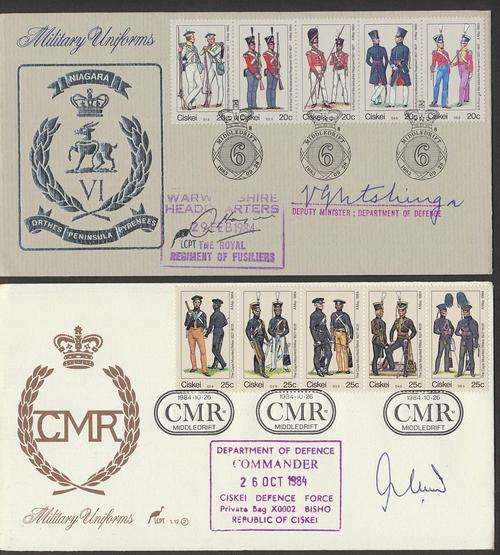 SIGNED MILITARY COVERS