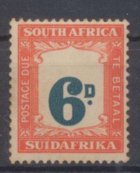 UNION POSTAGE DUE 6D - VARIETY