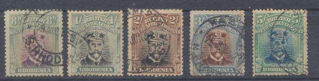 RHODESIA PERF 14 - DIE 3 TO THE 5/ - HIGH VALUE LOT