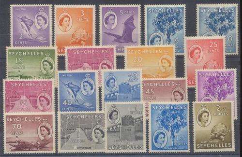 SEYCHELLES - QE - SET TO THE 2.25R , MINT