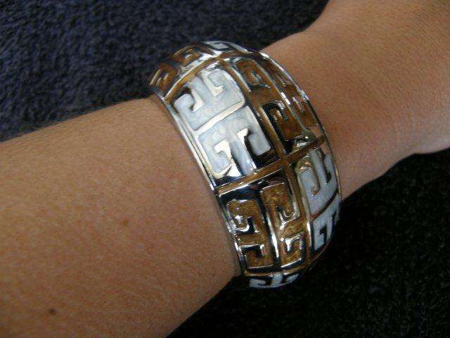 SOLID BRACELET IN TWO TONE