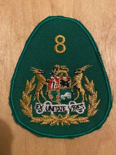 8 Division Sergeant Major cloth badge origenal not used