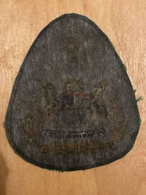 9 Division Sergeant Major Cloth badge original not used