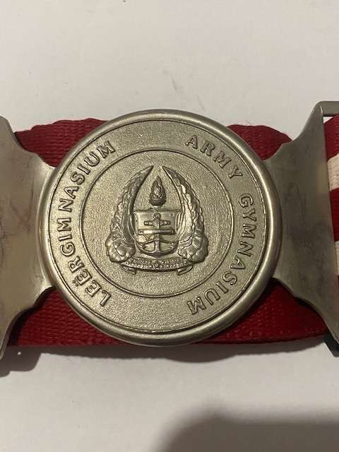 Military Gymnasium Stable Belt and Buckle