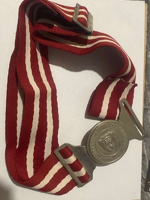 Military Gymnasium Stable Belt and Buckle