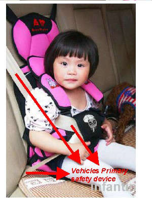 Child Car Safety Belt Seat Carrier Cushion