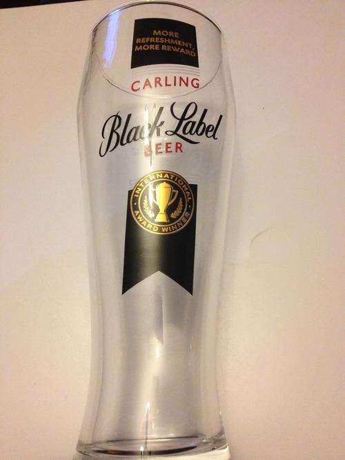 Black Label Draught Glasses 500 ML ( Set of 6 )