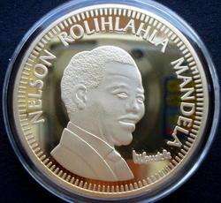 NELSON MANDELA 10 YEAR OF FREEDOM COIN