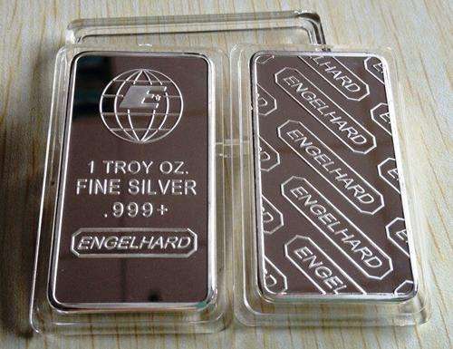 Engelhard 1 Troy oz .999 Fine Silver bar "REPLICA"