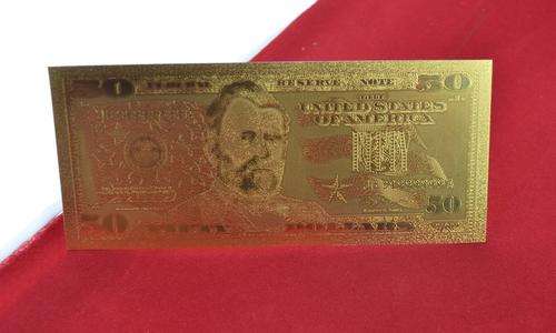24K USA Gold Notes $50