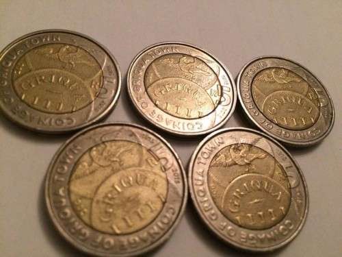 GRIQUA TOWN 1815- 2015 R5 coin - RARE - Limited Edition - AU Condition