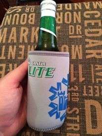 Cooler Sleeve for Castle Lite Beer - Very Funky, Keeps Beer nice and cool