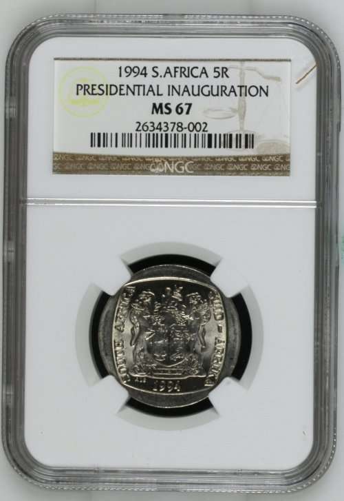 1994 PRESIDENTIAL INAUGURATION.** NGC GRADED MS67