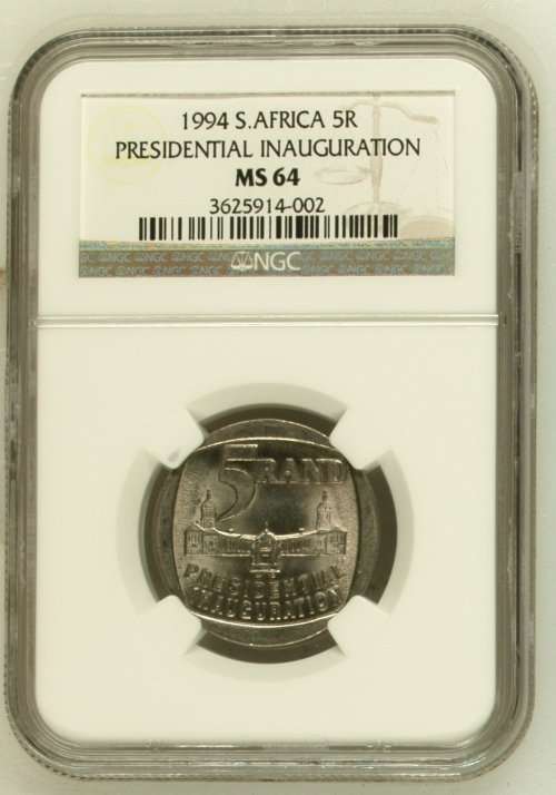 1994 S.AFRICA PRESIDENTIAL INAUGURATION R5  - MS64 - Building in front