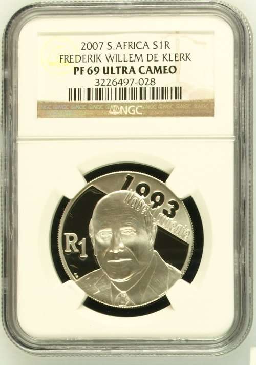 2007 De Klerk Protea Silver NGC Graded PF69 Ultra Cameo
