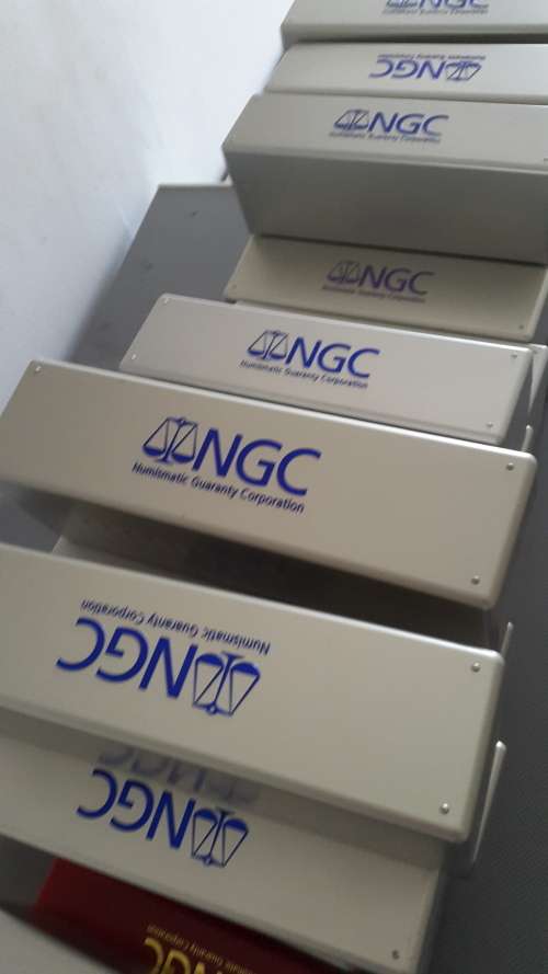 NGC STORAGE BOXES FOR YOUR SLABBED COINS. EXCELLENT CONDITION.