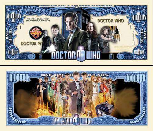 DOCTOR WHO NOVELTY MILLION DOLLAR BILL