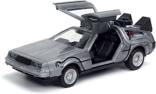 Jada Toys Back to The Future Time Machine 1:32 Die-cast Car, Toys for Kids and Adults