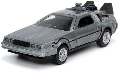 Jada Toys Back to The Future Time Machine 1:32 Die-cast Car, Toys for Kids and Adults